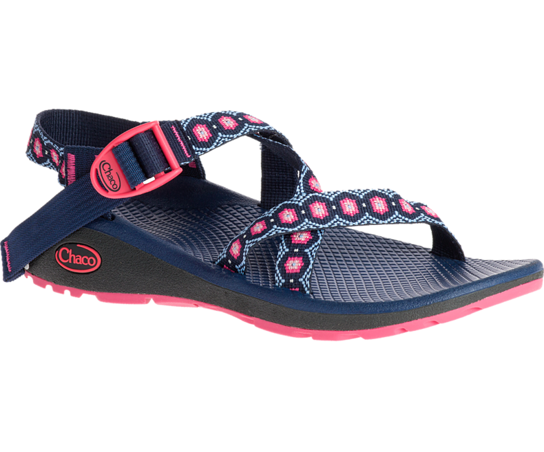 pink and blue chacos